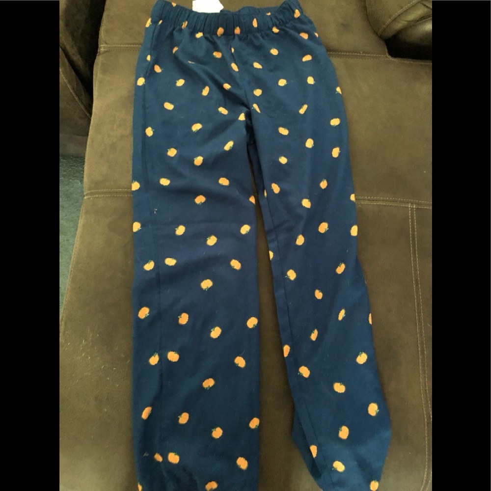 J. Crew pumpkin pajama pants